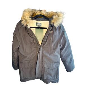 NWT Woolrich Kids Arctic Down Parka with Removable Fur Collar Size 8